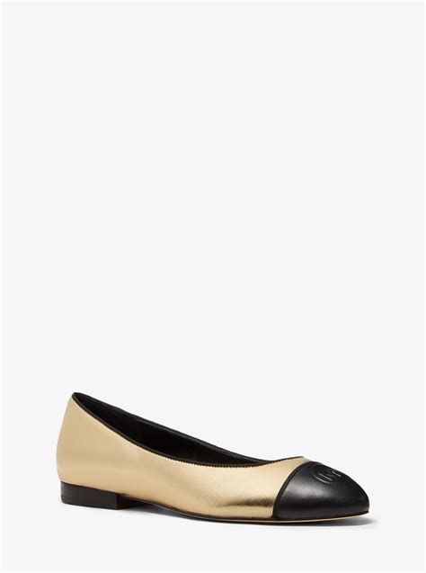 dylyn michael kors|Dylyn Metallic Leather Ballet Flat .